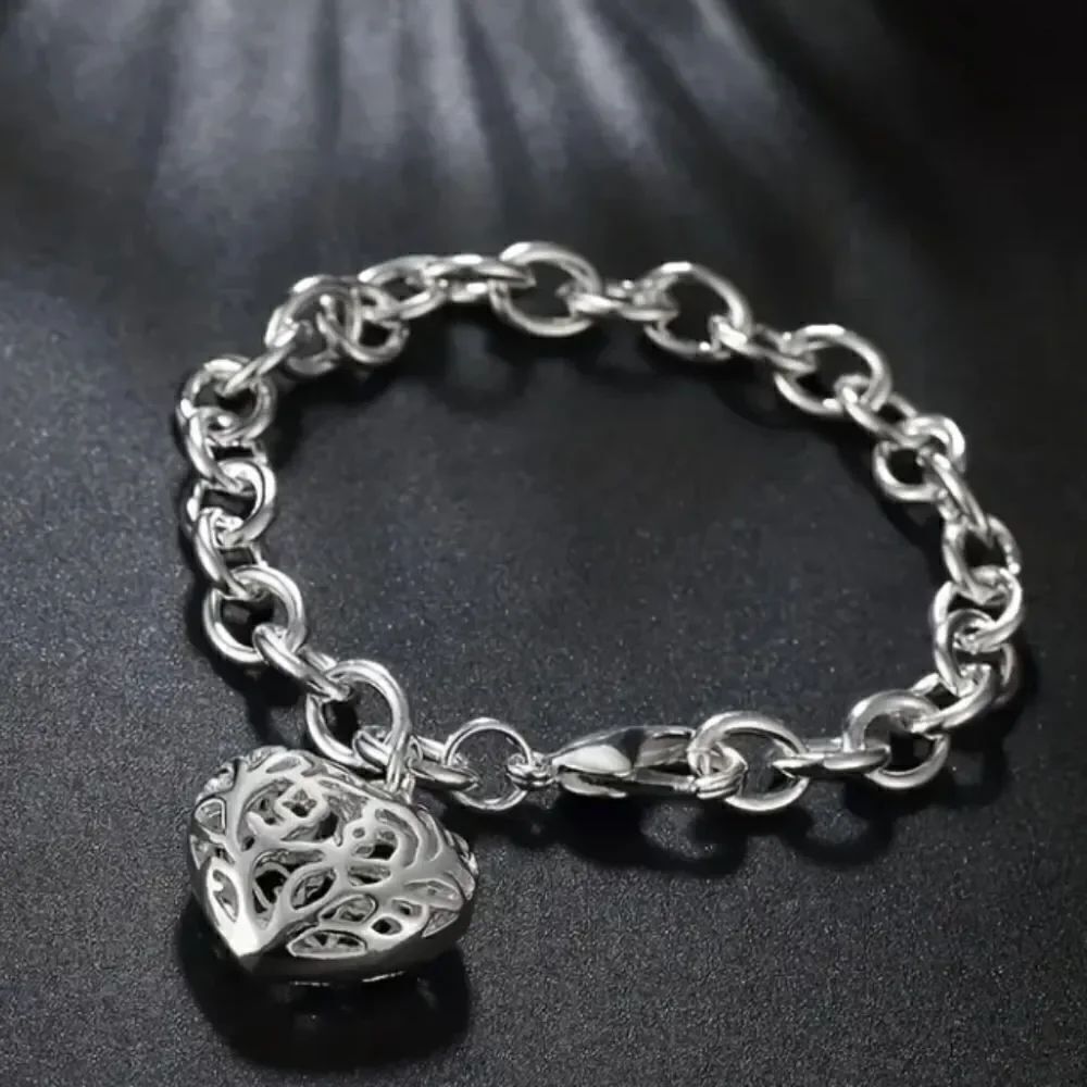 Silver Heart Bracelet